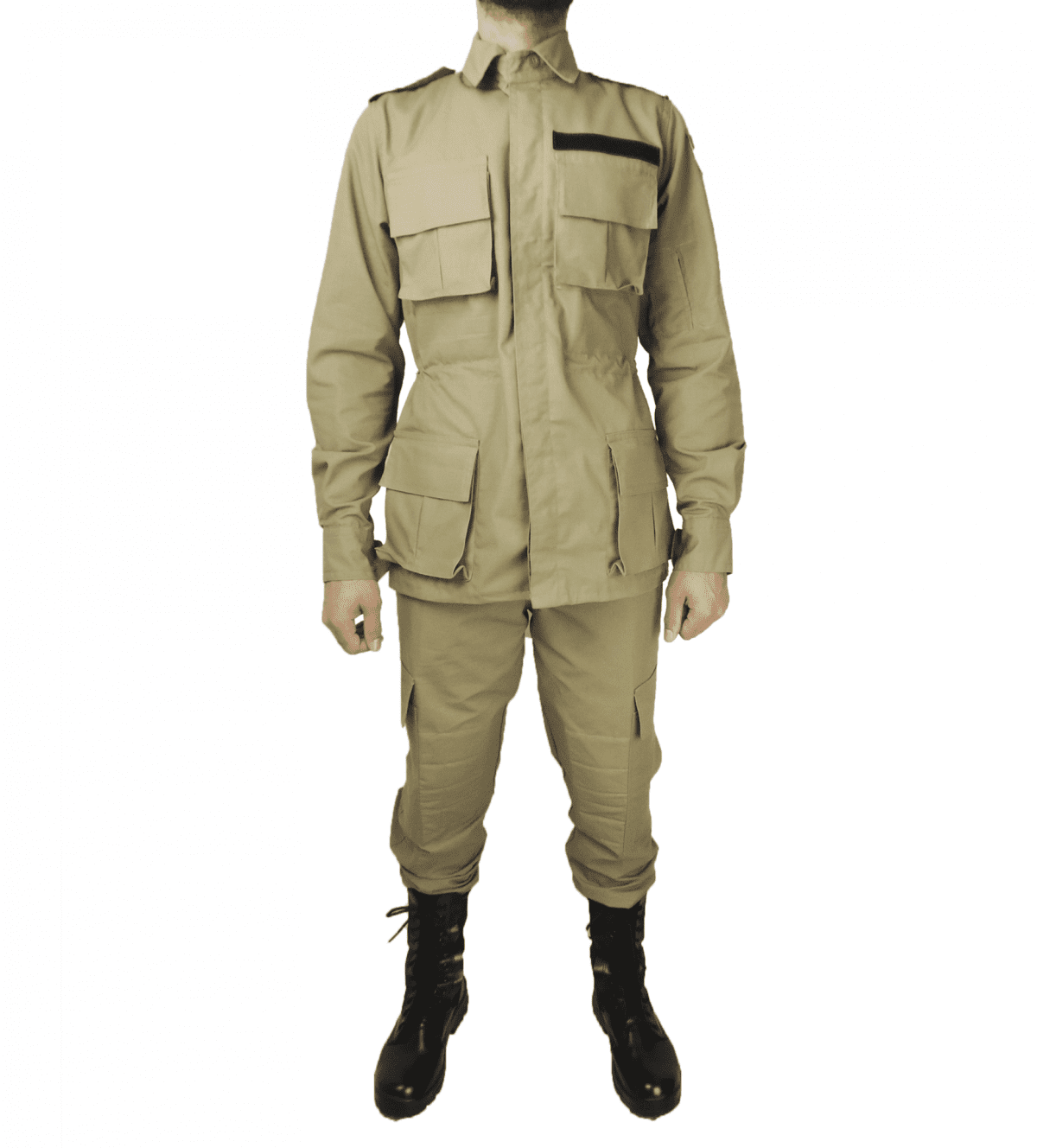 uniforme masculino frente caqui - Couro Art Bombeiro Civil, Saúde e Tático