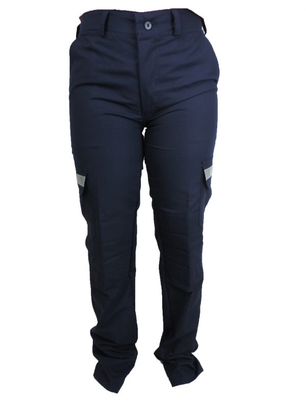 calca tatica com refletivo azul 3 - Couro Art Bombeiro Civil, Saúde e Tático