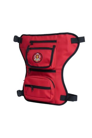 Bolsao de perna bombeiro vermelho - Couro Art Bombeiro Civil, Saúde e Tático