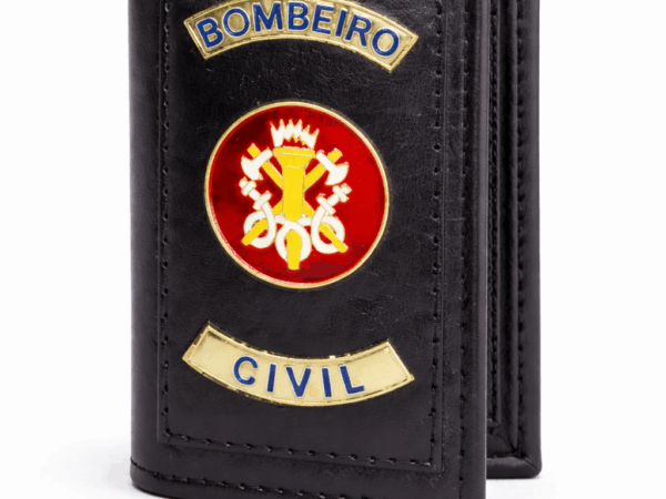 Carteira Bombeiro Civil - Sintético - Preta