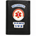 Carteira SAMU - Sintético - Preta