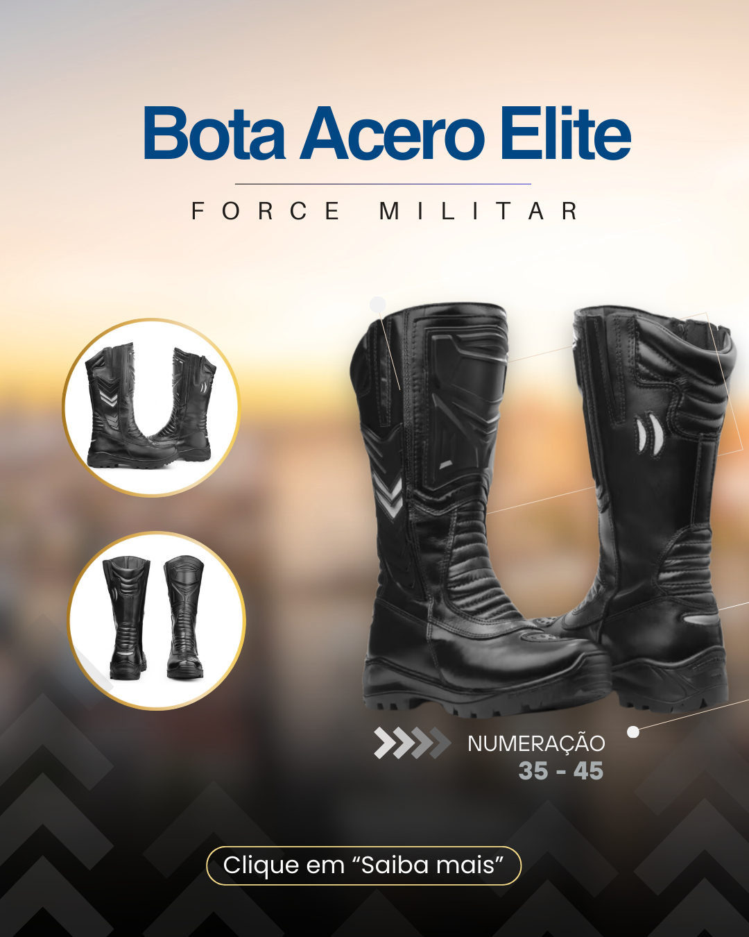 bota acero elite - Couro Art Bombeiro Civil, Saúde e Tático