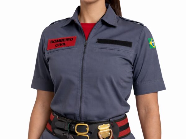 Gandola Bombeiro Civil Profissional Manga Curta Slim - Rip Stop