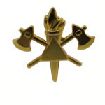 Brevê de Ombro MG - Dourado (Machado cruzado)