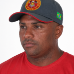 Boné Bombeiro Profissional Civil com Bandeira do Brasil e Risca - Verde Petróleo Acinzentado