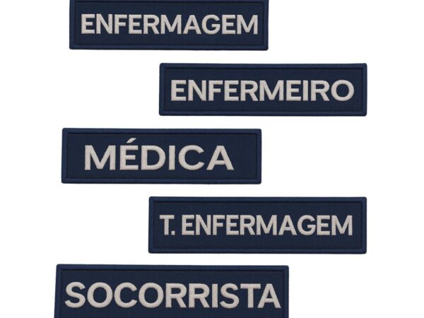 Bordado - Área da Saúde - Velcro