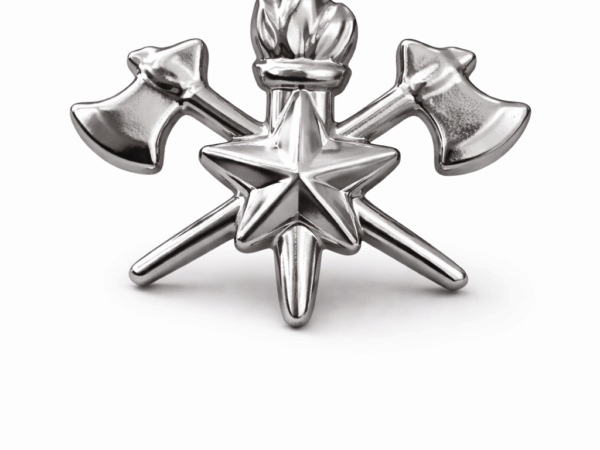 Brevê de Gola - Bombeiros - Prata - (Machado cruzado)