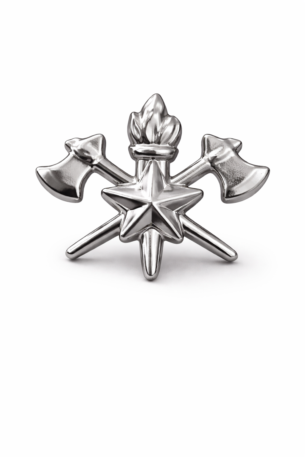 Brevê de Gola – Bombeiros – Prata – (Machado cruzado) Brevê de Gola - Bombeiros - Prata - (Machado cruzado) - Imagem 1