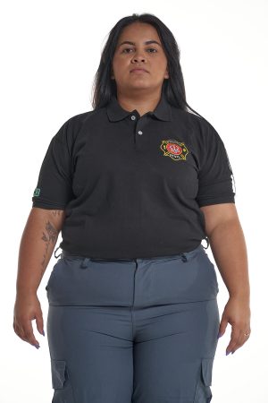CAMISETA POLO BRASC383O BOMBEIRO CIVIL PRETA PLUS SIZE 5 - Couro Art Bombeiro Civil, Saúde e Tático