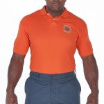 Camiseta Polo Bombeiro Civil Brasão - Laranja