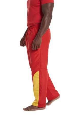 Calca Agasalho Vermelho e Amarelo – Guarda Vidas – Tactel - Couro Art Bombeiro Civil, Saúde e Tático