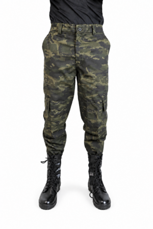 Calca Camuflada Tatica – Multicam Black – RipStop Fundo branco - Couro Art Bombeiro Civil, Saúde e Tático