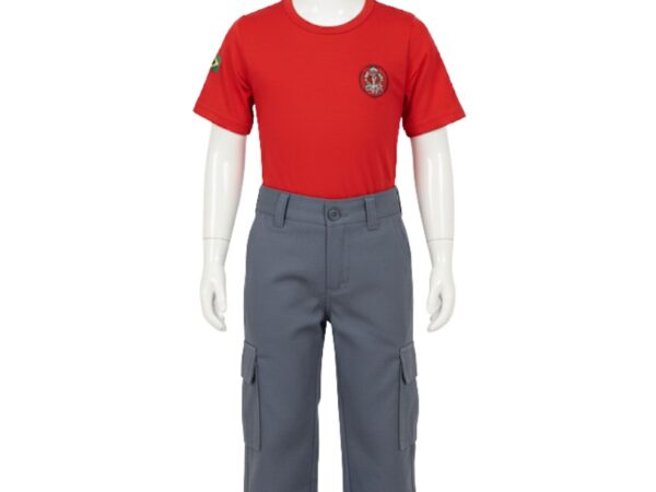 Calça Infantil Verde Petróleo Acinzentado - RipStop