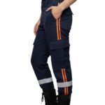 Calça SAMU Resgate - Tática c/ Refletivo - Slim - RipStop