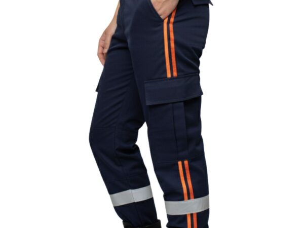 Calça SAMU Resgate - Tática c/ Refletivo - Slim - RipStop