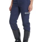 Calça Tática Azul - c/ Refletivo - Slim - RipStop