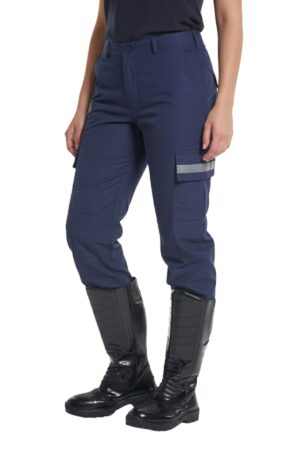 Calca Tatica Azul – com refletivo slim - Couro Art Bombeiro Civil, Saúde e Tático