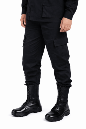 Calca Tatica Preta sem Refletivo RipStop fundo branco - Couro Art Bombeiro Civil, Saúde e Tático