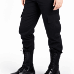 Calça Tática Preta - s/ Refletivo - Slim - RipStop