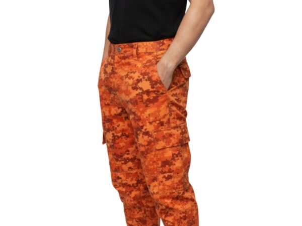 Calça Camuflada Tática - Laranja Bombeiro - Rip Stop Super