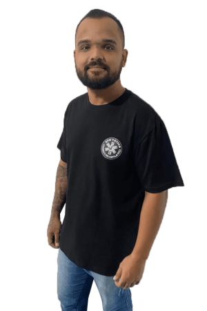 Camiseta APH TC3A1tico Preta 2 - Couro Art Bombeiro Civil, Saúde e Tático