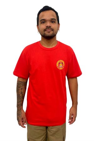 Camiseta Bombeiro Profissional Vermelha Frente - Couro Art Bombeiro Civil, Saúde e Tático