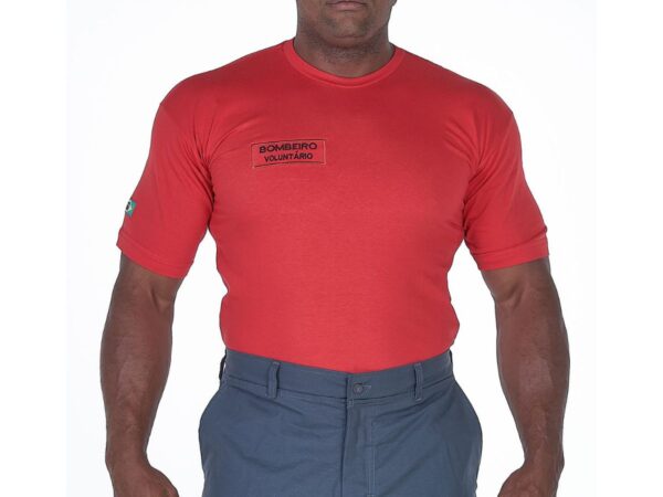Camiseta Bombeiro Voluntário - Vermelha