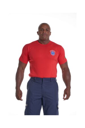 Camiseta Socorrista Cruz da Vida – Vermelha - Couro Art Bombeiro Civil, Saúde e Tático