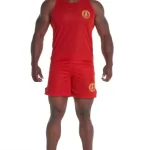 Conjunto Regata Vermelha e Short – Bombeiro Profissional Civil