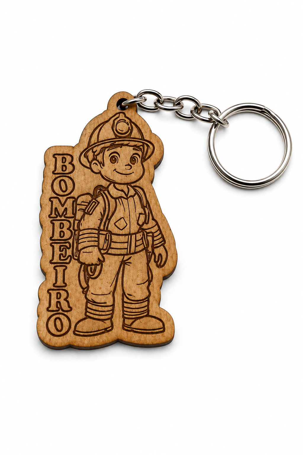 Chaveiro em MDF - Bombeiro Chaveiro em MDF - Bombeiro - Imagem 1