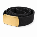 Cinto em Nylon - Fivela Lisa Garra - Dourada