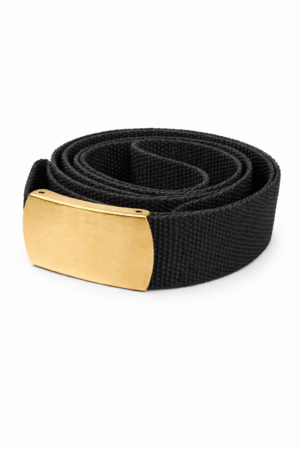 Cinto em Nylon – Fivela Lisa Garra – Dourada fundo branco - Couro Art Bombeiro Civil, Saúde e Tático