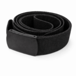 Cinto em Nylon - Fivela Lisa Garra - Preta