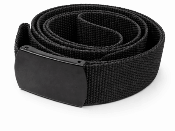 Cinto em Nylon - Fivela Lisa Garra - Preta