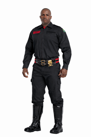 Farda Bombeiro Civil – RipStop – Manga Longa – Preta1 - Couro Art Bombeiro Civil, Saúde e Tático