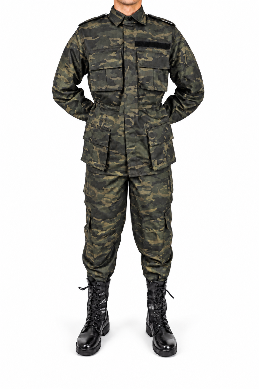 Farda Tatica – Camuflado Multicam Black – RipStop Farda Tatica - Camuflado Multicam Black - RipStop - Imagem 1