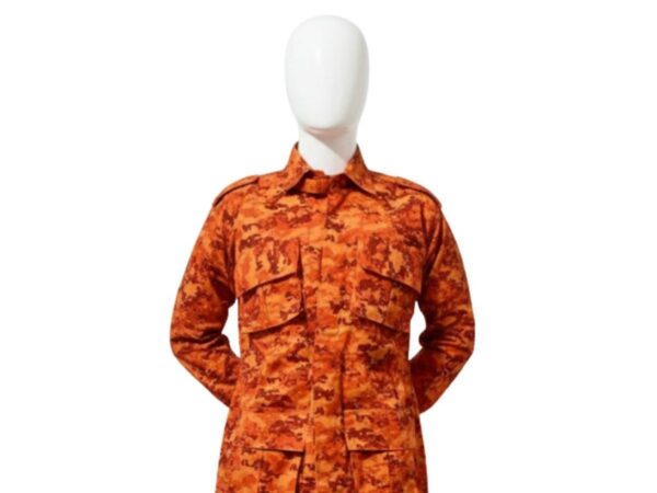 Gandola Camuflada Tática - Laranja Bombeiro - Manga Longa - Rip Stop Super