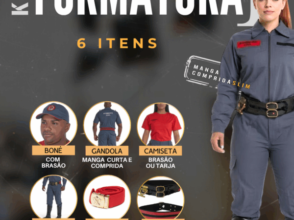 Kit Bombeiro Civil - Formatura - Slim - Manga Longa
