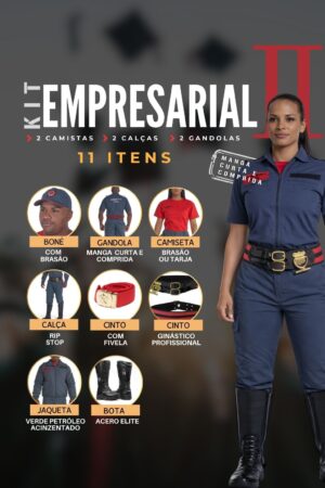 Kit Empresarial 2 11 itens Manga Curta e manga Longa - Couro Art Bombeiro Civil, Saúde e Tático