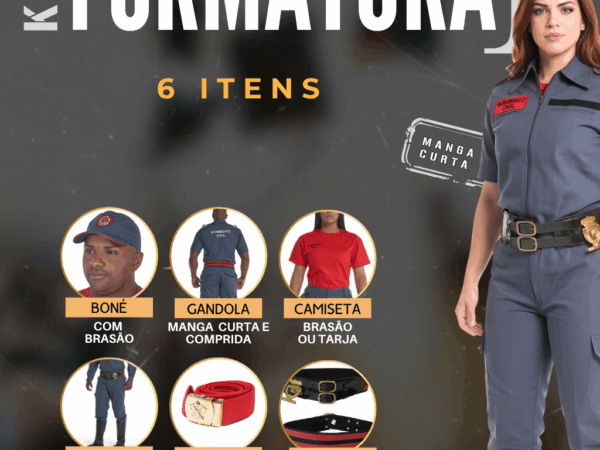 Kit Bombeiro Civil – Formatura – Manga Curta
