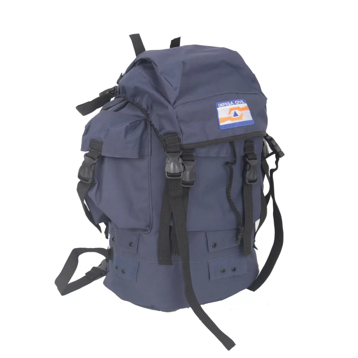 MOCHILA PQD AZUL DEFESA CIVIL 2.jpg - Couro Art Bombeiro Civil, Saúde e Tático