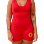 Maiô Vermelho c/ Bojo - Short - Guarda Vidas