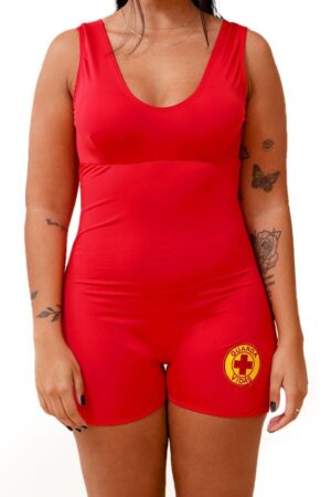 Maio Vermelho com Bojo Short - Couro Art Bombeiro Civil, Saúde e Tático