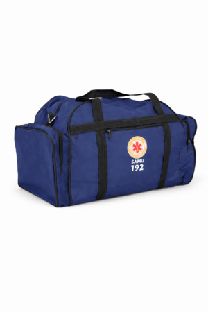 Mochila Enxoval SAMU – Azul fundo branco - Couro Art Bombeiro Civil, Saúde e Tático