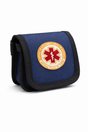 Porta Luvas SAMU – Azul2 - Couro Art Bombeiro Civil, Saúde e Tático