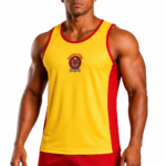 Regata Guarda Vidas - Amarela com Vermelho