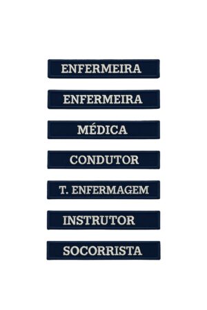 Tarjeta Area da Saude – 14 x 25cm - Couro Art Bombeiro Civil, Saúde e Tático