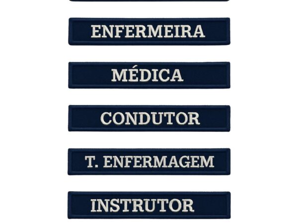 Tarjeta Área da Saúde - 14 x 2,5cm