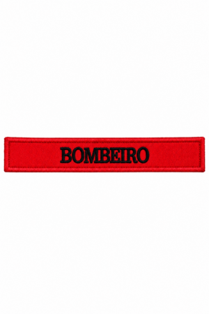 Tarjeta Bombeiro 14 x 25cm1 - Couro Art Bombeiro Civil, Saúde e Tático
