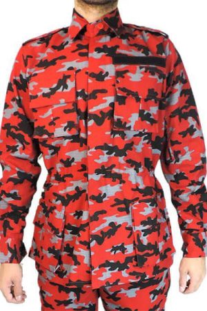 camo 04 gandola tatica camuflada vermelha 4 - Couro Art Bombeiro Civil, Saúde e Tático